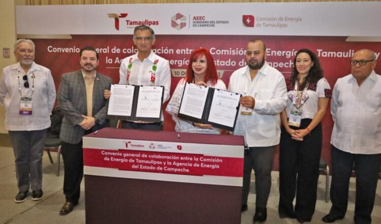 Firman Américo y Layda convenio para impulsar el desarrollo energético