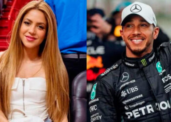 Shakira apoya a Lewis Hamilton en el Gran Premio de Gran Bretaña y despierta rumores de romance