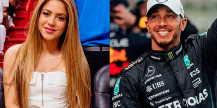 Shakira apoya a Lewis Hamilton en el Gran Premio de Gran Bretaña y despierta rumores de romance