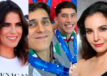 Actrices Martha Higareda y Karla Souza respaldan a clavadistas mexicanos