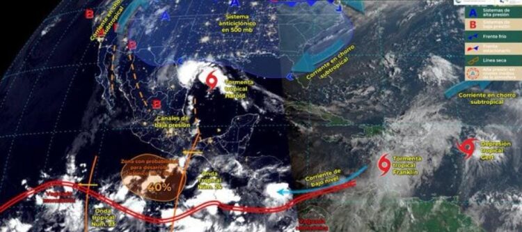 Lluvias torrenciales pronosticadas por la tormenta Harold