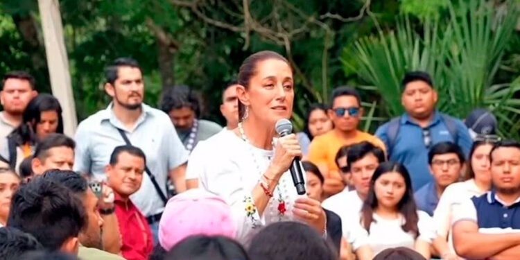 Claudia Sheinbaum llama a los jóvenes a ser protagonistas en las elecciones 2024