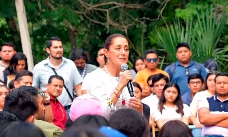 Claudia Sheinbaum llama a los jóvenes a ser protagonistas en las elecciones 2024