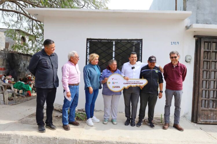 Gobierno de Victoria entrega cuartos dormitorio para mejorar calidad de vida