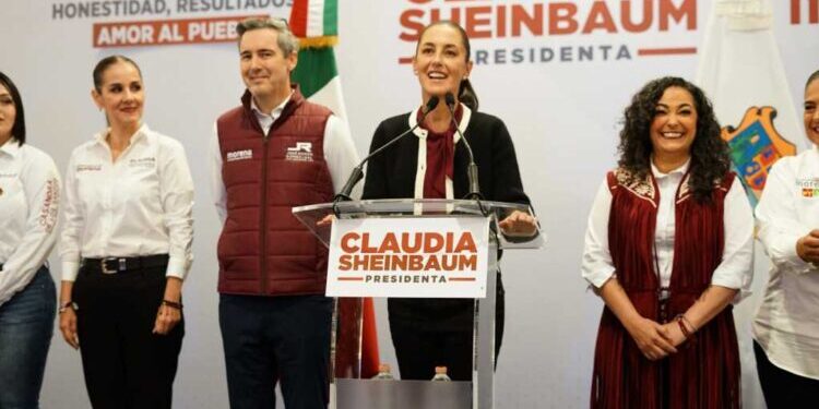 Plantea Sheinbaum desde Matamoros diálogo sobre jornada laboral de 40 horas