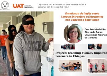 Capacita la UAT a educadores para enseñar inglés a personas con discapacidad visual