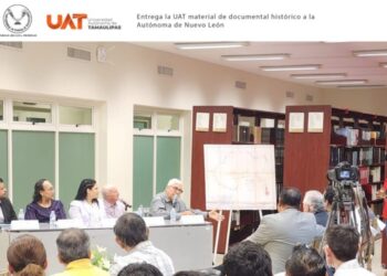 Entrega la UAT documento histórico a la Autónoma de Nuevo León