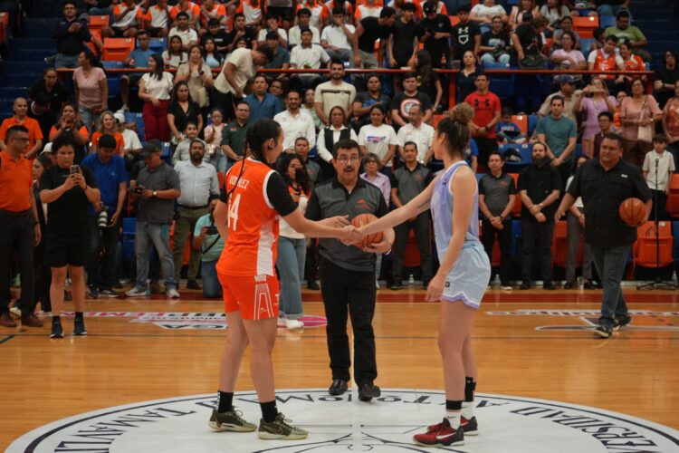 Rector de la UAT inaugura la temporada 2025 de la LNBP Femenil