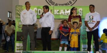 Con gran éxito inaugura Dámaso Anaya el estatal de la Copa Kama’s de fútbol