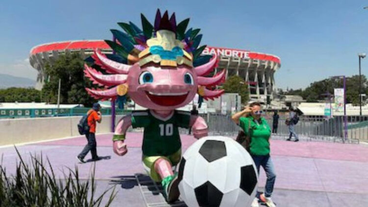 “Ajologol”, el ajolote mundialista de CDMX, es retirado del estadio Azteca