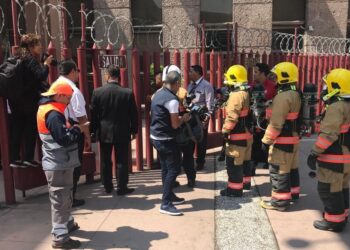 Por amenaza de bomba desalojan Poder Judicial de San Lázaro