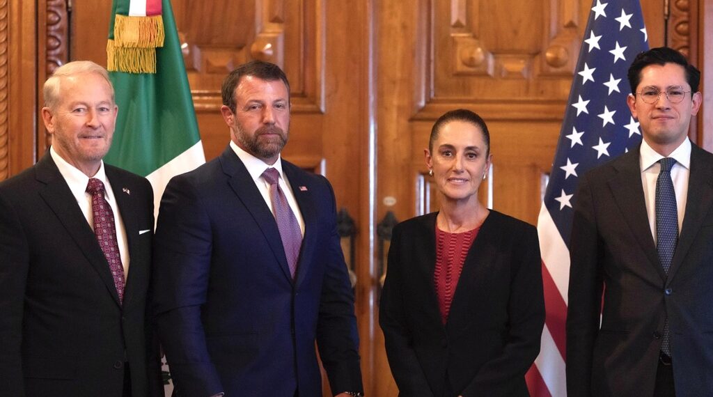 Reunión clave entre presidenta Sheinbaum y secretario de Seguridad Interior de EU
