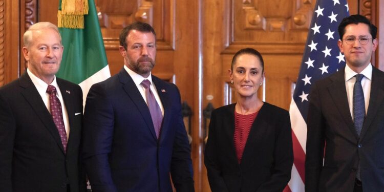 Reunión clave entre presidenta Sheinbaum y secretario de Seguridad Interior de EU