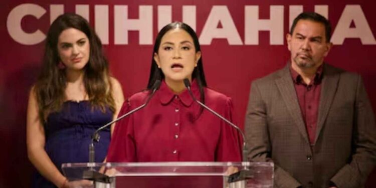 Morena exige juicio político a gobernadora de Chihuahua