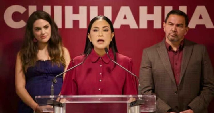 Morena exige juicio político a gobernadora de Chihuahua
