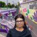 Acusa Clara Brugada campaña en su contra por pintura morada