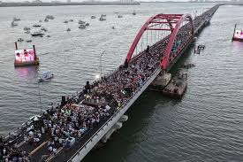 Presidenta Sheinbaum inaugura el segundo puente vehicular más largo sobre el agua en América Latina