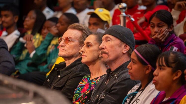 U2 y la presidenta Claudia Sheinbaum, ¿Habrá concierto gratuito en el Zócalo?