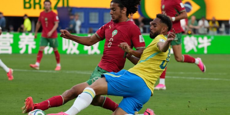 Brasil no pudo con Marruecos, 1 a 1