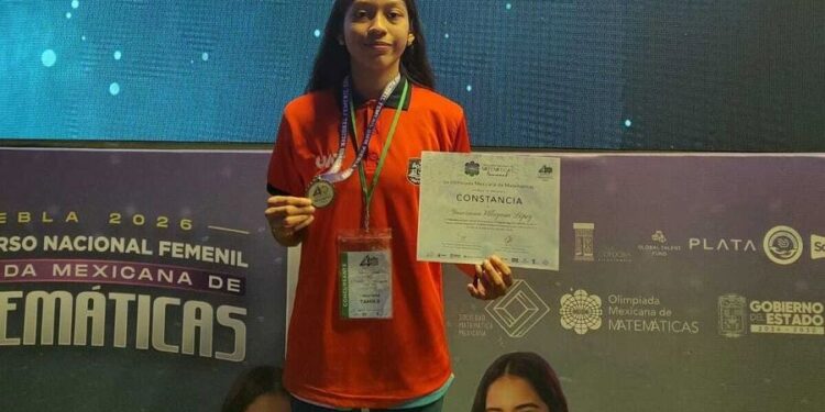 Destaca alumna de la UAT entre las jóvenes con mayor talento matemático en México