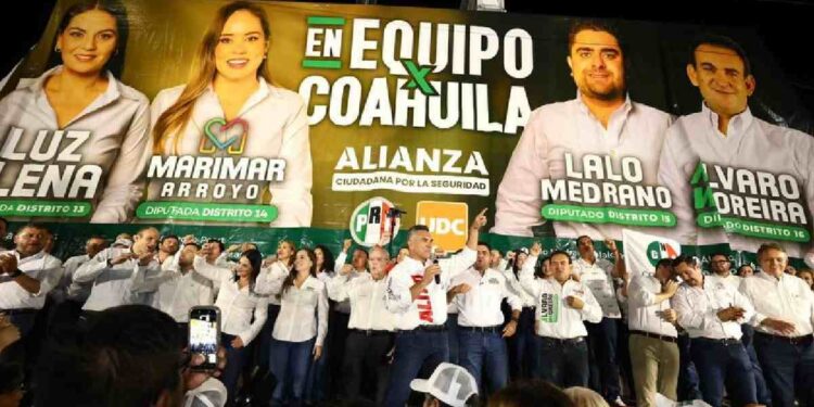 Aplasta PRI a Morena, gana las 16 diputaciones en disputa en Coahuila
