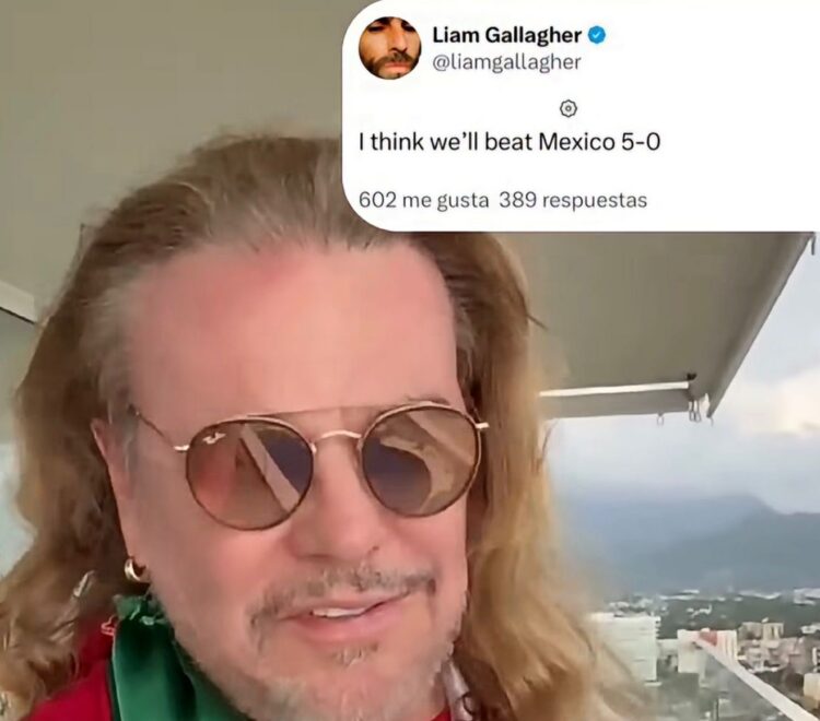 Fher de Maná y Liam Gallagher de Oasis encienden las redes por México vs Inglaterra