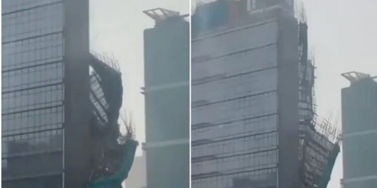 Tifón Hongxia toca tierra y provoca colapso de edificio en China