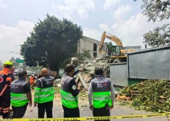 Colapsa edificio en Colonia Escandón II Sección de la Miguel Hidalgo