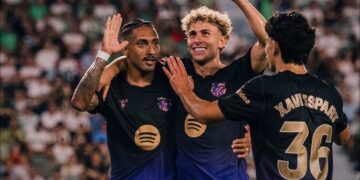 Barcelona se estrena en la liga a lo grande, vence a domicilio al Elche 5 a 0