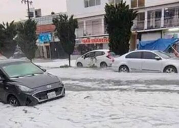 Impactan con intensidad lluvia y granizo en la Gustavo A. Madero e Iztacalco