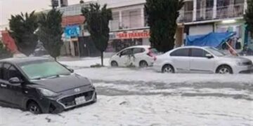 Impactan con intensidad lluvia y granizo en la Gustavo A. Madero e Iztacalco