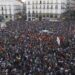 Miles protestan en Madrid,  por indignante desalojo de anciana de 87 años