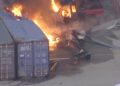 Se estrella helicóptero de noticias en Los Ángeles; hay al menos tres muertos