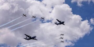 Espectacular desfile Cívico-Militar por la Independencia de México