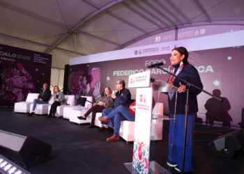 Inaugura Clara Brugada la XXVI edición de la Feria Internacional del Libro en el Zócalo