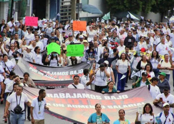 Intensa jornada nacional de protestas de trabajadores del IMSS